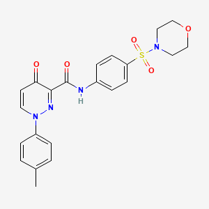 1-(4-methylphenyl)-N-[4-(morpholin-4-ylsulfonyl)phenyl]-4-oxo-1,4-dihydropyridazine-3-carboxamide