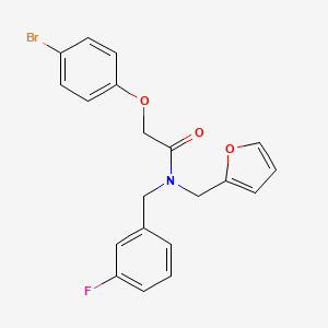 2-(4-bromophenoxy)-N-(3-fluorobenzyl)-N-(furan-2-ylmethyl)acetamide