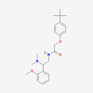 molecular formula C23H32N2O3 B11372343 2-(4-tert-butylphenoxy)-N-[2-(dimethylamino)-2-(2-methoxyphenyl)ethyl]acetamide 