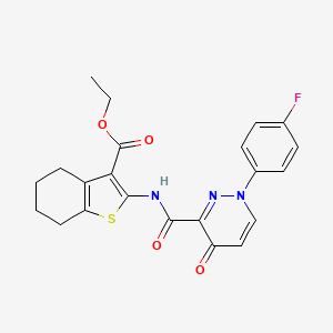 Ethyl 2-({[1-(4-fluorophenyl)-4-oxo-1,4-dihydropyridazin-3-yl]carbonyl}amino)-4,5,6,7-tetrahydro-1-benzothiophene-3-carboxylate