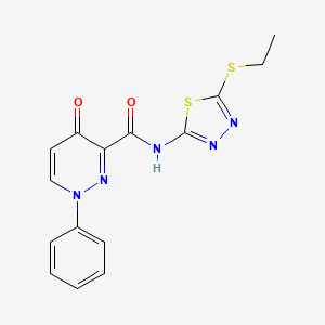 N-[5-(ethylsulfanyl)-1,3,4-thiadiazol-2-yl]-4-oxo-1-phenyl-1,4-dihydropyridazine-3-carboxamide