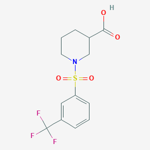 1-[3-(Trifluoromethyl)benzenesulfonyl]piperidine-3-carboxylic acid