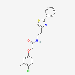 2-(4-chloro-3-methylphenoxy)-N-[2-(2-phenyl-1,3-thiazol-4-yl)ethyl]acetamide