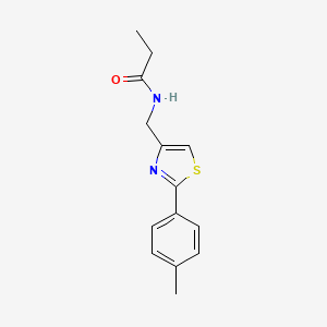 N-{[2-(4-methylphenyl)-1,3-thiazol-4-yl]methyl}propanamide