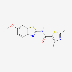 N-(6-methoxybenzo[d]thiazol-2-yl)-2,4-dimethylthiazole-5-carboxamide