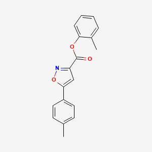 2-Methylphenyl 5-(4-methylphenyl)-1,2-oxazole-3-carboxylate