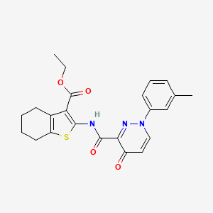 Ethyl 2-({[1-(3-methylphenyl)-4-oxo-1,4-dihydropyridazin-3-yl]carbonyl}amino)-4,5,6,7-tetrahydro-1-benzothiophene-3-carboxylate