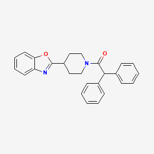 1-[4-(1,3-Benzoxazol-2-yl)piperidin-1-yl]-2,2-diphenylethanone