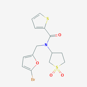 N-[(5-bromofuran-2-yl)methyl]-N-(1,1-dioxidotetrahydrothiophen-3-yl)thiophene-2-carboxamide