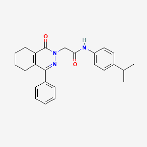 N-(4-isopropylphenyl)-2-(1-oxo-4-phenyl-5,6,7,8-tetrahydrophthalazin-2(1H)-yl)acetamide