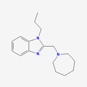 molecular formula C17H25N3 B11372662 2-(azepan-1-ylmethyl)-1-propyl-1H-benzimidazole 