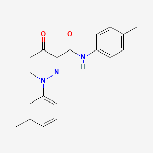 molecular formula C19H17N3O2 B11372691 1-(3-methylphenyl)-N-(4-methylphenyl)-4-oxo-1,4-dihydropyridazine-3-carboxamide 