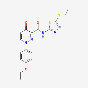 1-(4-ethoxyphenyl)-N-[5-(ethylsulfanyl)-1,3,4-thiadiazol-2-yl]-4-oxo-1,4-dihydropyridazine-3-carboxamide