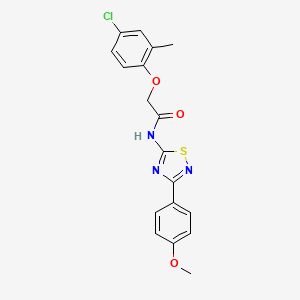 2-(4-chloro-2-methylphenoxy)-N-[3-(4-methoxyphenyl)-1,2,4-thiadiazol-5-yl]acetamide