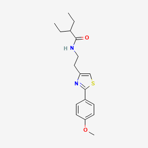 molecular formula C18H24N2O2S B11372719 2-ethyl-N-{2-[2-(4-methoxyphenyl)-1,3-thiazol-4-yl]ethyl}butanamide 