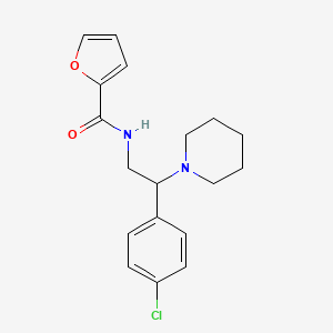 N-[2-(4-chlorophenyl)-2-(piperidin-1-yl)ethyl]furan-2-carboxamide