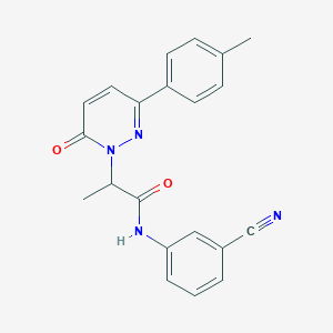 N-(3-cyanophenyl)-2-(6-oxo-3-(p-tolyl)pyridazin-1(6H)-yl)propanamide