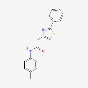 N-(4-methylphenyl)-2-(2-phenyl-1,3-thiazol-4-yl)acetamide