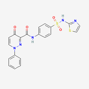 4-oxo-1-phenyl-N-[4-(1,3-thiazol-2-ylsulfamoyl)phenyl]-1,4-dihydropyridazine-3-carboxamide