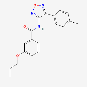 N-[4-(4-methylphenyl)-1,2,5-oxadiazol-3-yl]-3-propoxybenzamide