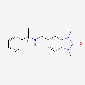 1,3-Dimethyl-5-[(1-phenyl-ethylamino)-methyl]-1,3-dihydro-benzoimidazol-2-one