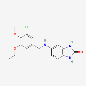 5-[(3-chloro-5-ethoxy-4-methoxybenzyl)amino]-1,3-dihydro-2H-benzimidazol-2-one