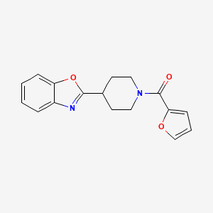 [4-(1,3-Benzoxazol-2-yl)piperidin-1-yl](furan-2-yl)methanone