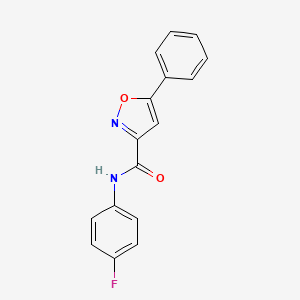 N-(4-fluorophenyl)-5-phenyl-1,2-oxazole-3-carboxamide