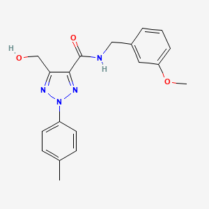 molecular formula C19H20N4O3 B11372944 5-(hydroxymethyl)-N-(3-methoxybenzyl)-2-(4-methylphenyl)-2H-1,2,3-triazole-4-carboxamide 