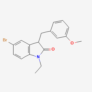 5-bromo-1-ethyl-3-(3-methoxybenzyl)-1,3-dihydro-2H-indol-2-one