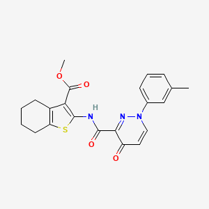 Methyl 2-({[1-(3-methylphenyl)-4-oxo-1,4-dihydropyridazin-3-yl]carbonyl}amino)-4,5,6,7-tetrahydro-1-benzothiophene-3-carboxylate