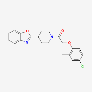 1-[4-(1,3-Benzoxazol-2-yl)piperidin-1-yl]-2-(4-chloro-2-methylphenoxy)ethanone