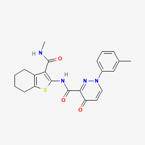 N-[3-(methylcarbamoyl)-4,5,6,7-tetrahydro-1-benzothiophen-2-yl]-1-(3-methylphenyl)-4-oxo-1,4-dihydropyridazine-3-carboxamide