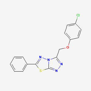 3-[(4-Chlorophenoxy)methyl]-6-phenyl[1,2,4]triazolo[3,4-b][1,3,4]thiadiazole