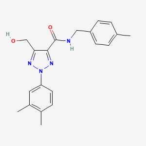 2-(3,4-dimethylphenyl)-5-(hydroxymethyl)-N-(4-methylbenzyl)-2H-1,2,3-triazole-4-carboxamide