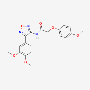 molecular formula C19H19N3O6 B11373047 N-[4-(3,4-dimethoxyphenyl)-1,2,5-oxadiazol-3-yl]-2-(4-methoxyphenoxy)acetamide 