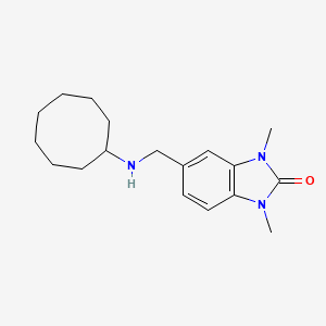 5-[(cyclooctylamino)methyl]-1,3-dimethyl-1,3-dihydro-2H-benzimidazol-2-one