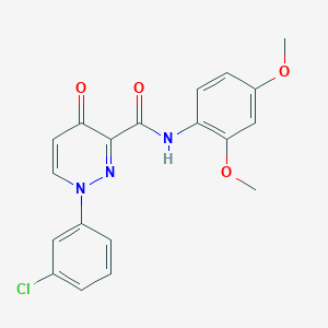 1-(3-chlorophenyl)-N-(2,4-dimethoxyphenyl)-4-oxo-1,4-dihydropyridazine-3-carboxamide