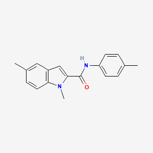 molecular formula C18H18N2O B11373126 1,5-dimethyl-N-(4-methylphenyl)-1H-indole-2-carboxamide 