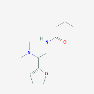 molecular formula C13H22N2O2 B11373166 N-[2-(dimethylamino)-2-(2-furyl)ethyl]-3-methylbutanamide 