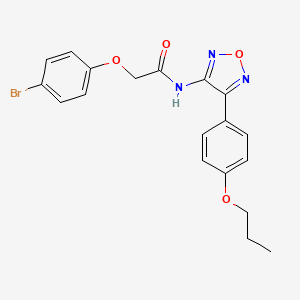 2-(4-bromophenoxy)-N-[4-(4-propoxyphenyl)-1,2,5-oxadiazol-3-yl]acetamide