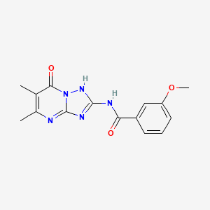 N-(7-hydroxy-5,6-dimethyl[1,2,4]triazolo[1,5-a]pyrimidin-2-yl)-3-methoxybenzamide