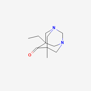 5-Ethyl-7-methyl-1,3-diazatricyclo[3.3.1.1~3,7~]decan-6-one