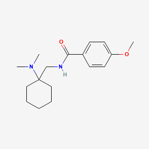 N-{[1-(dimethylamino)cyclohexyl]methyl}-4-methoxybenzamide