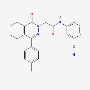 N-(3-cyanophenyl)-2-[4-(4-methylphenyl)-1-oxo-5,6,7,8-tetrahydrophthalazin-2(1H)-yl]acetamide