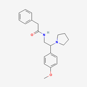 N-[2-(4-methoxyphenyl)-2-(pyrrolidin-1-yl)ethyl]-2-phenylacetamide