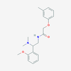 molecular formula C20H26N2O3 B11373304 N-[2-(dimethylamino)-2-(2-methoxyphenyl)ethyl]-2-(3-methylphenoxy)acetamide 