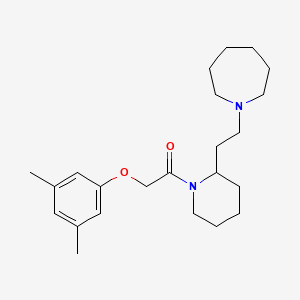 1-{2-[2-(Azepan-1-yl)ethyl]piperidin-1-yl}-2-(3,5-dimethylphenoxy)ethanone