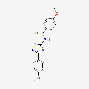 4-methoxy-N-[3-(4-methoxyphenyl)-1,2,4-thiadiazol-5-yl]benzamide