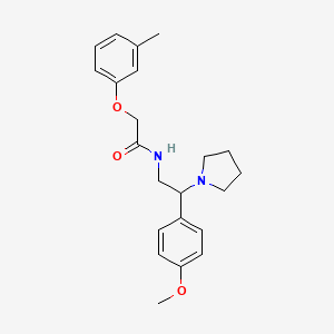 N-[2-(4-methoxyphenyl)-2-pyrrolidin-1-ylethyl]-2-(3-methylphenoxy)acetamide